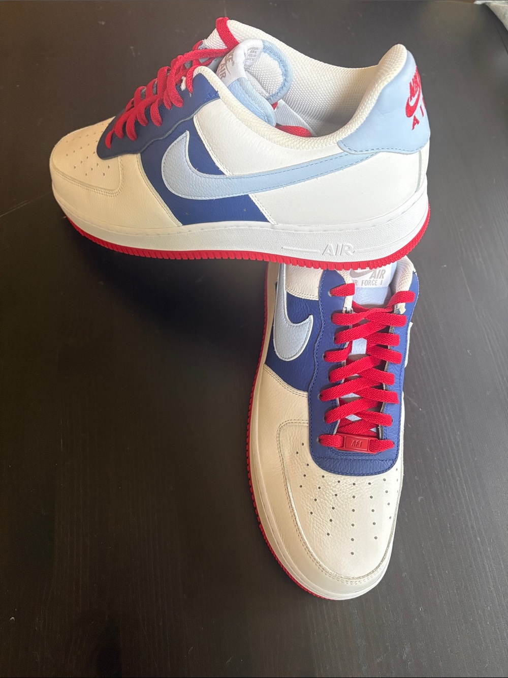 Nike Men’s Air Force 1 Low Top Custom Red/White/Blue - Size 13